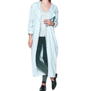 NEW ONE X ONE TEASPOON Le Hustle Denim Coat Duster Trench Coat She Wolf